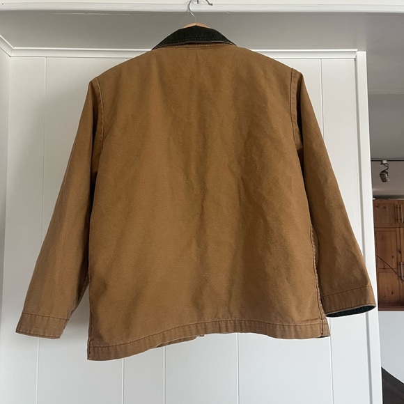 L.L. Bean Brown Canvas Field Jacket with Dark Collar - Picture 5 of 7